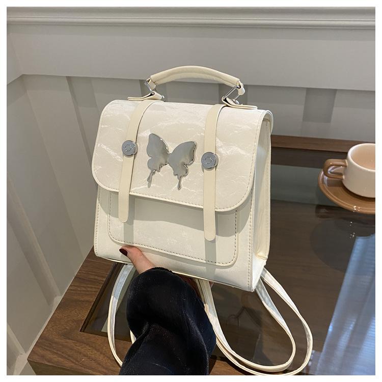 

Новый темперамент модный дизайн одно плечо через плечо иностранный стиль однотонный цвет маленькие плечи портативная текстура через плечо женская сумка белый