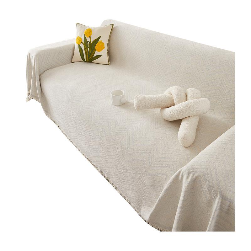 Telo Copridivano a Quadri Diamante in Chenille Antiscivolo Anti-graffio Copricuscino per Divano Copertura Integrale Addensata