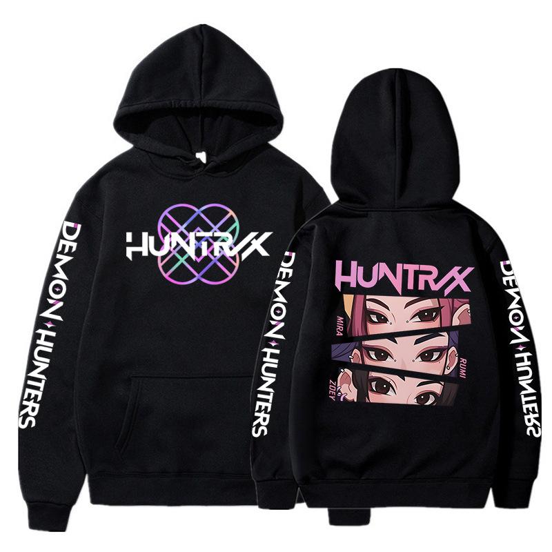 KPop Demon Hunters Huntrix Fashion Hoodie for Men Women Long Sleeve Pullover Tops Harajuku Streetwear New Sportswear Trends