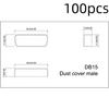 100Pcs DB9/15/25 Dust Caps Transparent VGA Serial Parallel Port Protective Plugs for Computer Interface Protection