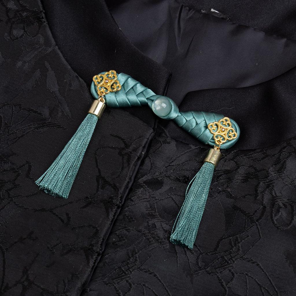 5 Paia Bottoni Chiusura Rana Cinese Nodo Fermaglio Cucito Artigianato Fatto a Mano DIY Fiore Cheongsam Bottone per Tessuto
