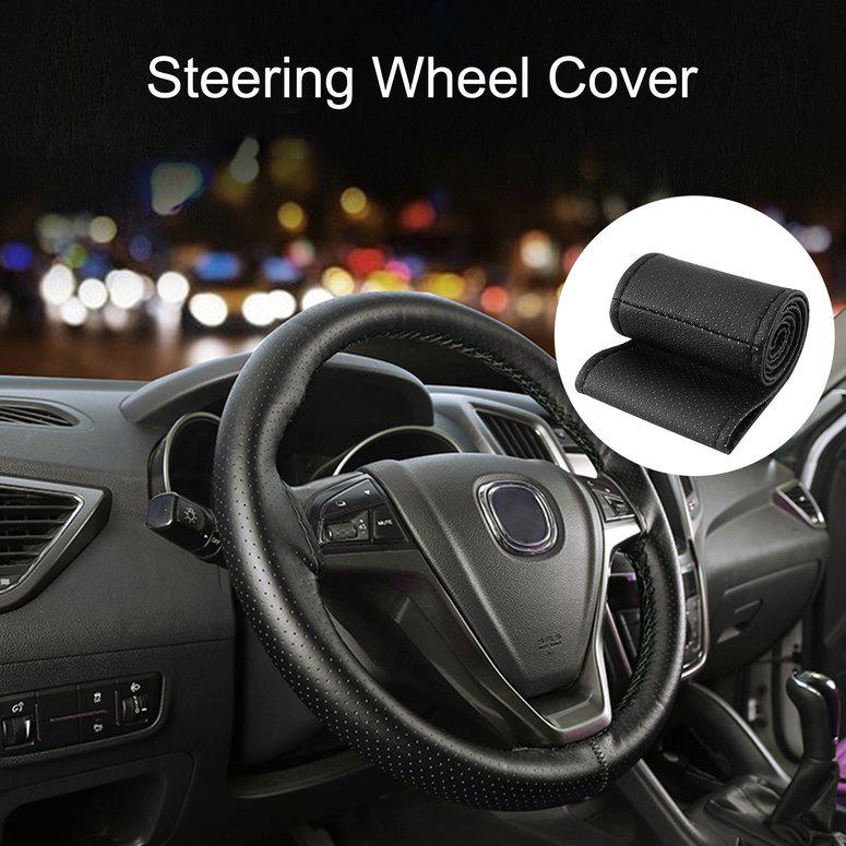 2 STEERING WHEEL COVERS STEERINGWHEEL GRIP COVER BLUE MULTICOLOR CMY OTHER ITEMS