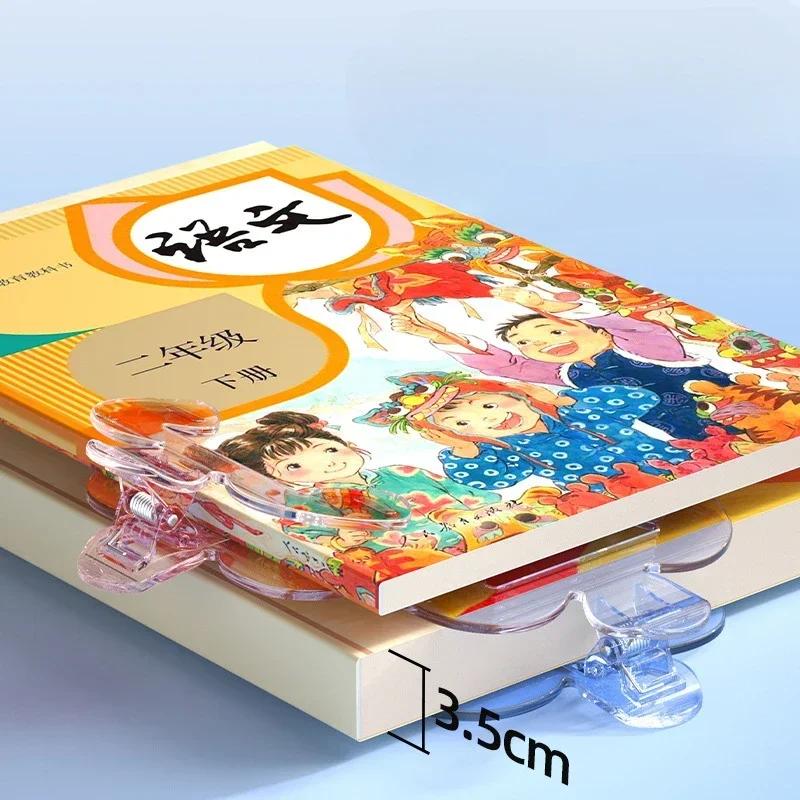 1ks Průhledný plastový klip na knihu se stojánkem Pomůcka pro čtení Pevný klip na knihu Záložka do souboru Kancelářské potřeby Školní potřeby