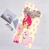 1pc Princess Strawberry Beach Towel with Custom Name, Beach and Seaside Swimming Pool Equipment, Fashion Pattern, Rectangular, Travel Essential