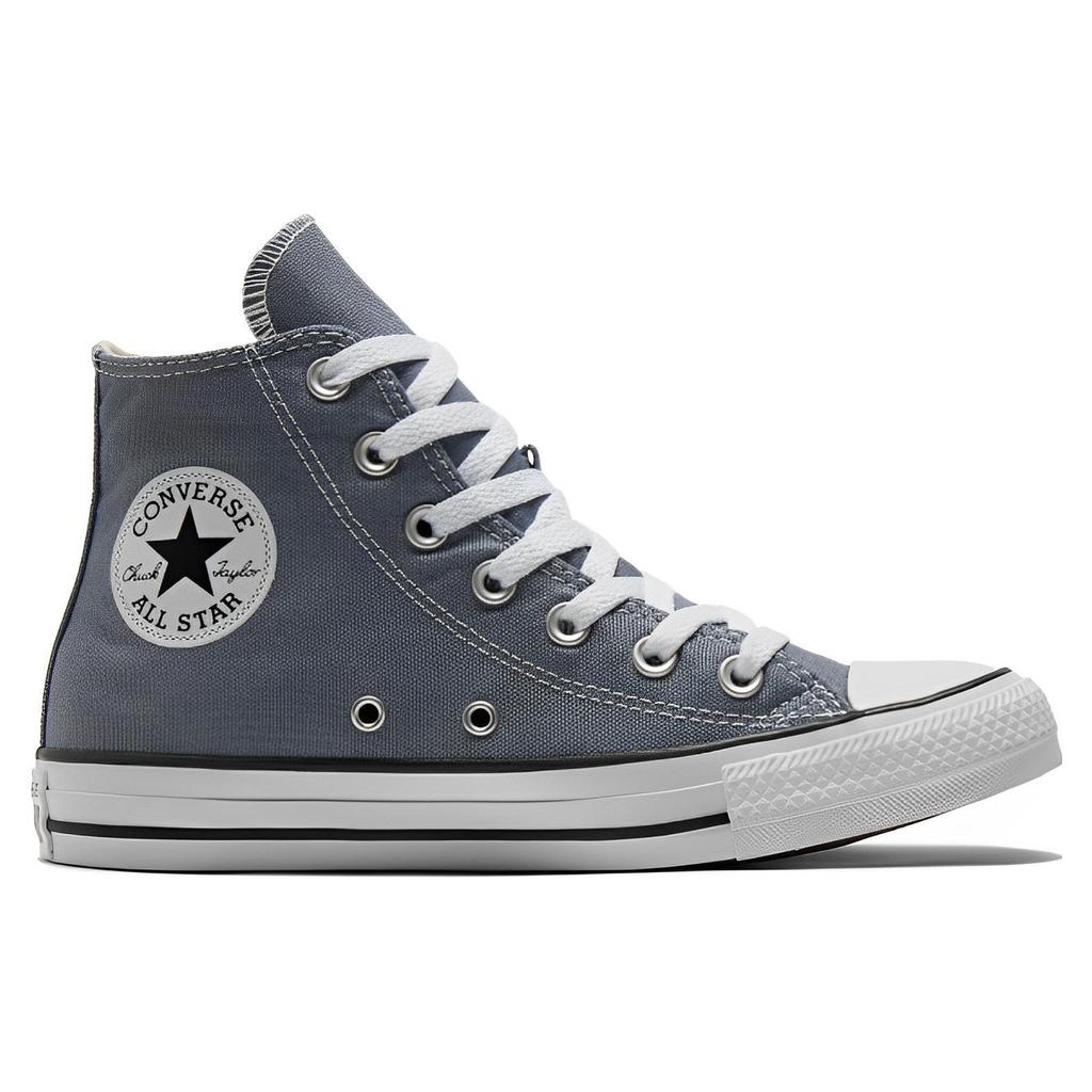 Converse Chuck Taylor All Star Trendy Comfortable High Top Canvas Shoes Unisex Sneakers Gray A02786C