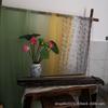 Ancient Chinese Calligraphy Gauze Curtain Fabric for DIY Creative Decor