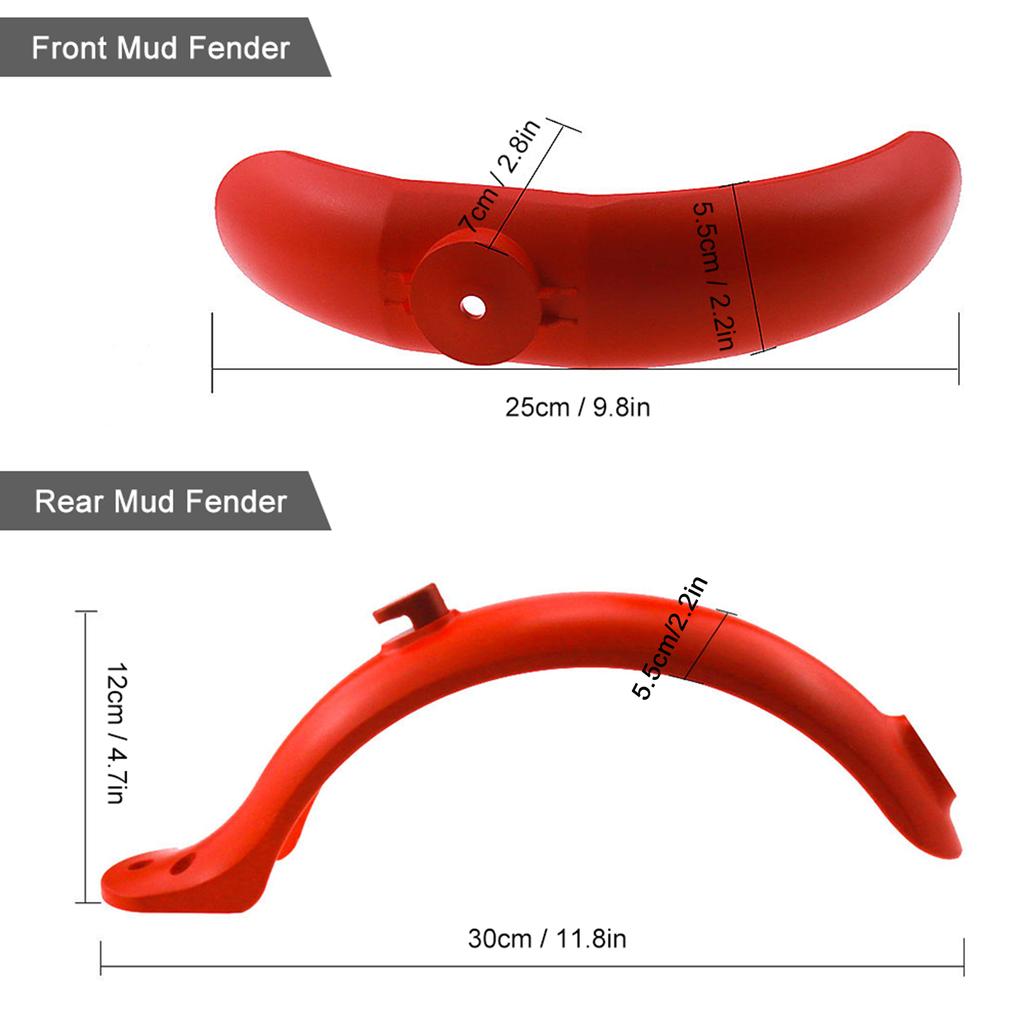 Scooter Fender Rear Front Mud Guard Fenders Set Mudguard Tyre Splash Replacement for Xiaomi Electric Scooter Parts Accessories