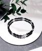 Onyx Vintage Dustball Point Bracelet (PLT-BR-086_BK)