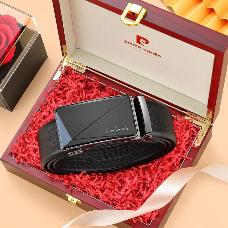 

Мужской ремень Pierre Cardin из черной натуральной кожи с автоматической пряжкой 115cm
