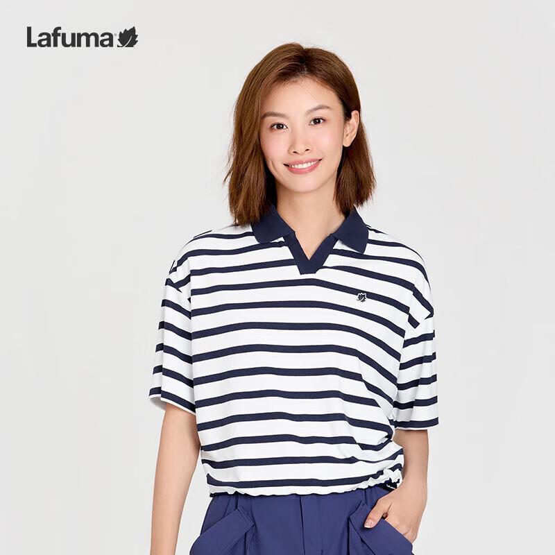 Lafuma Women's 2025 Summer Striped Outdoor Polo T-Shirt