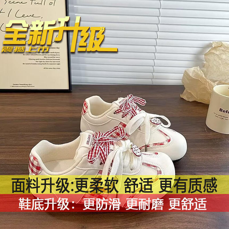 Versatile breathable mesh thin-soled fashion casual board shoes 2025 spring and autumn new student pink moral training shoes women's