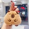 Capybara Plush Keychain - Adorable Cartoon Pendant Toy Gift for Kids
