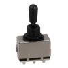 BQLZR Black Electric Guitar Enclosed 3 Way Toggle Switch Pickup Selector Switch with Black Cap
