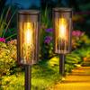 Letmy Outdoor Solar Garden Lights, New Version, 1000mAh, IP65 Waterproof, Automatic OnOff, Set of 2