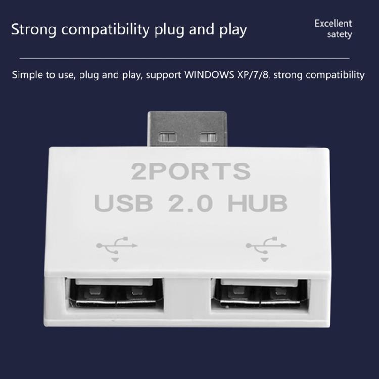 USB 2.0 A Male To 2 Female Y Splitter Adapter Hub USB2.0 Extension For Various USB Devices And Charger