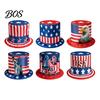 Independence Day Hat American Flag Top Hat, Uncle Costume for 4th of July, Red White Blue Patriotic Party Decoration Adults,