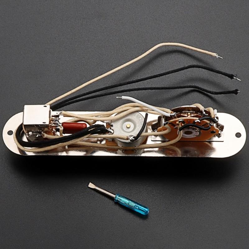 3 Way Guitar Control Plate Assembly Wired Loaded Prewired Guitar Switch Control Plate Musical Instrument Accessories