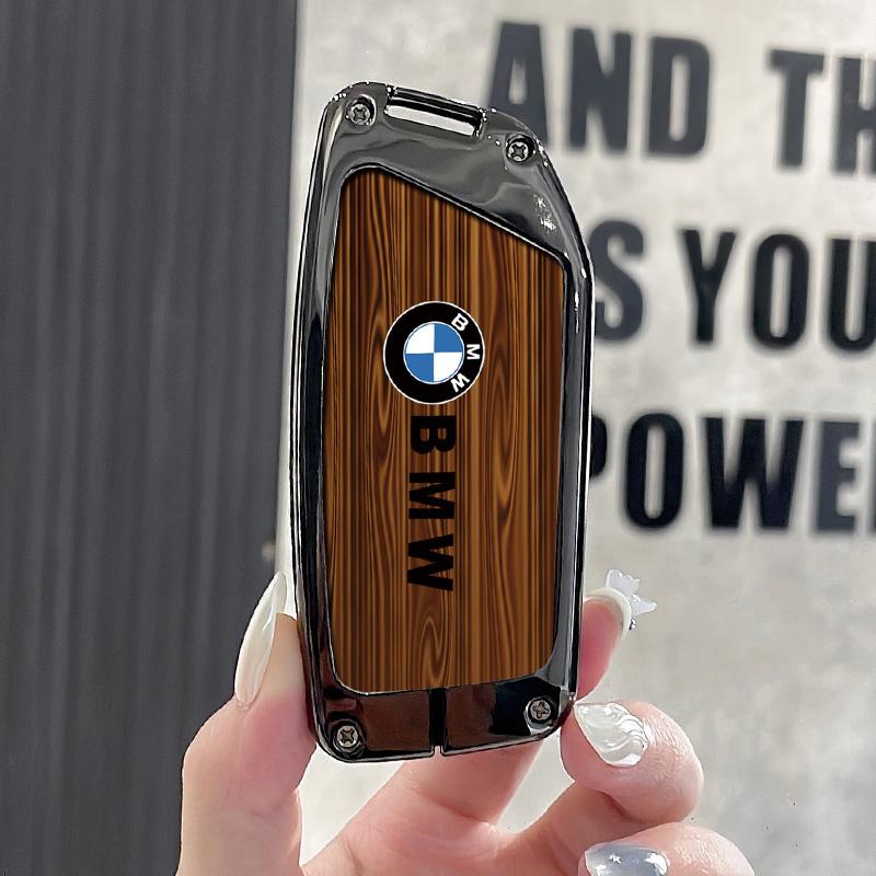 FJEM6 Hot 2025 Zinc Alloy Car Remote Key Case Cover Shell For BMW x1 u11 Series 7 735i 740Li X7 I7 G07 LCI XM x1 2024 u11 Keychain Acc