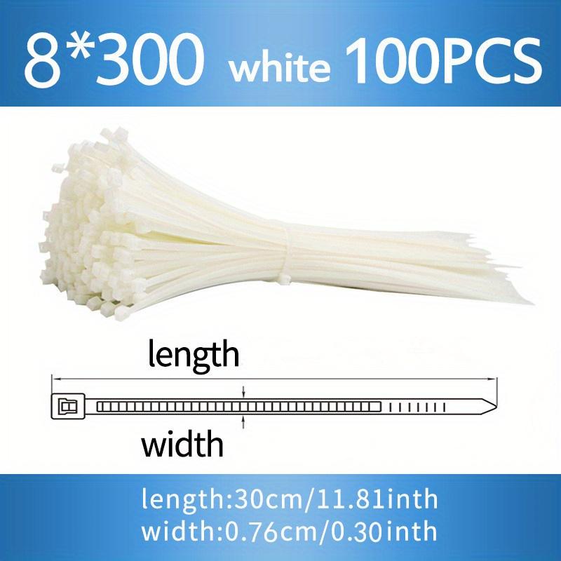 1PACK/100pcs  self-locking nylon cable cable tie, cable tie fixing plastic tie, cable tie, white/black