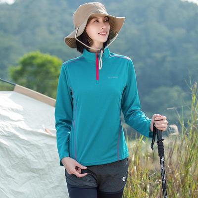 Women's Quick-Dry Long Sleeve Colorblock Running Shirt