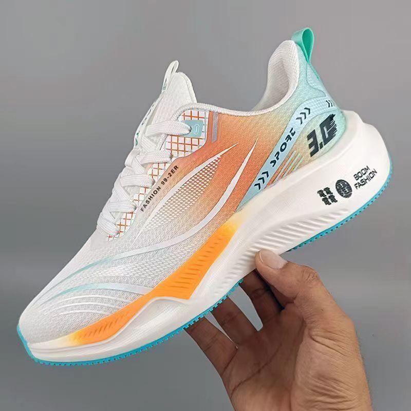 

2024 Модные и трендовые мужские универсальные повседневные спортивные туфли, модные кроссовки с мягкой подошвой, мужские туфли на шнуровке 38