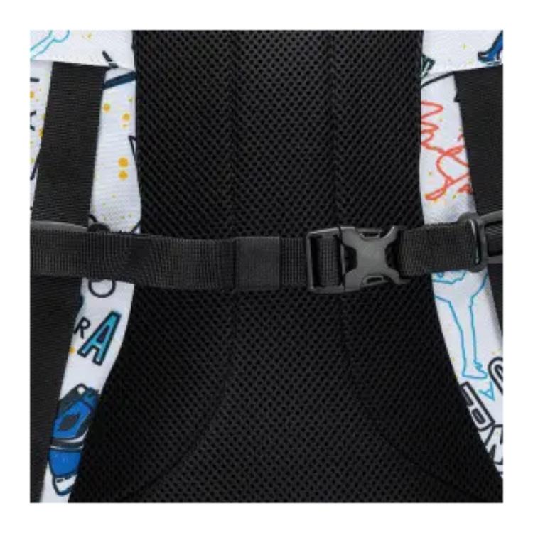 Jordan Bunter Graffiti-Print Rucksack Großer Unisex-Rucksack Weiß JD2533200AD-005