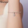 BAMOER 925 Sterling Silver Romantic Castles Pendant Pink Bow Spacer Beads Cross Faith Charm for Necklace DIY Jewelry Accessories