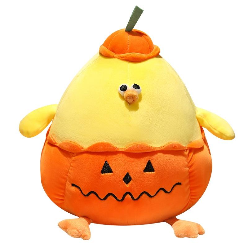 

Cute And Funny Pumpkin Doodle Chicken Plush Toy Pillow For Halloween 28cm 40cm 60cm 80cm 28cm/11.02in