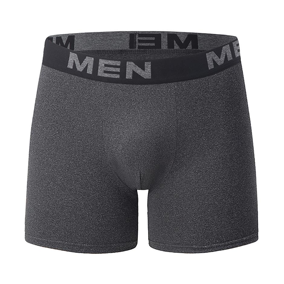 7-Pack Men's Underwear: Solid-Colour Fashion Essentials Versatile Long Boxer Briefs