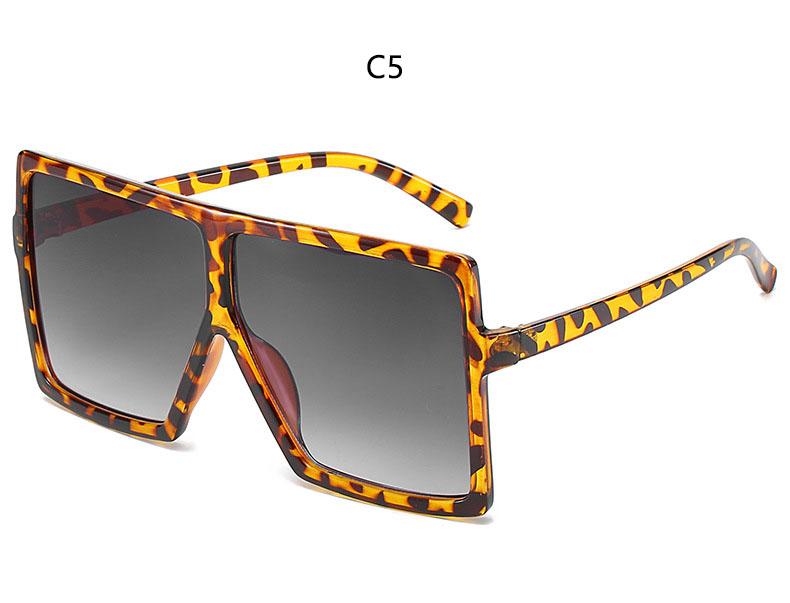 Designer Retro Premium Extra Large Square Shaped Sunglasses Women Timeless Popular Large Frame Sunglasses Black Stt Eyewear UV 400 Protection