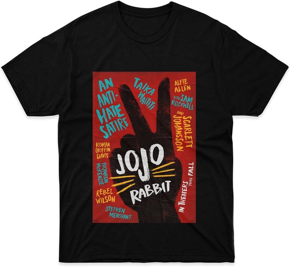 Mens Womens Tshirt JoJo Rabbit Shirts for Men Women White Mothers Day Friends XXXXXL чёрный