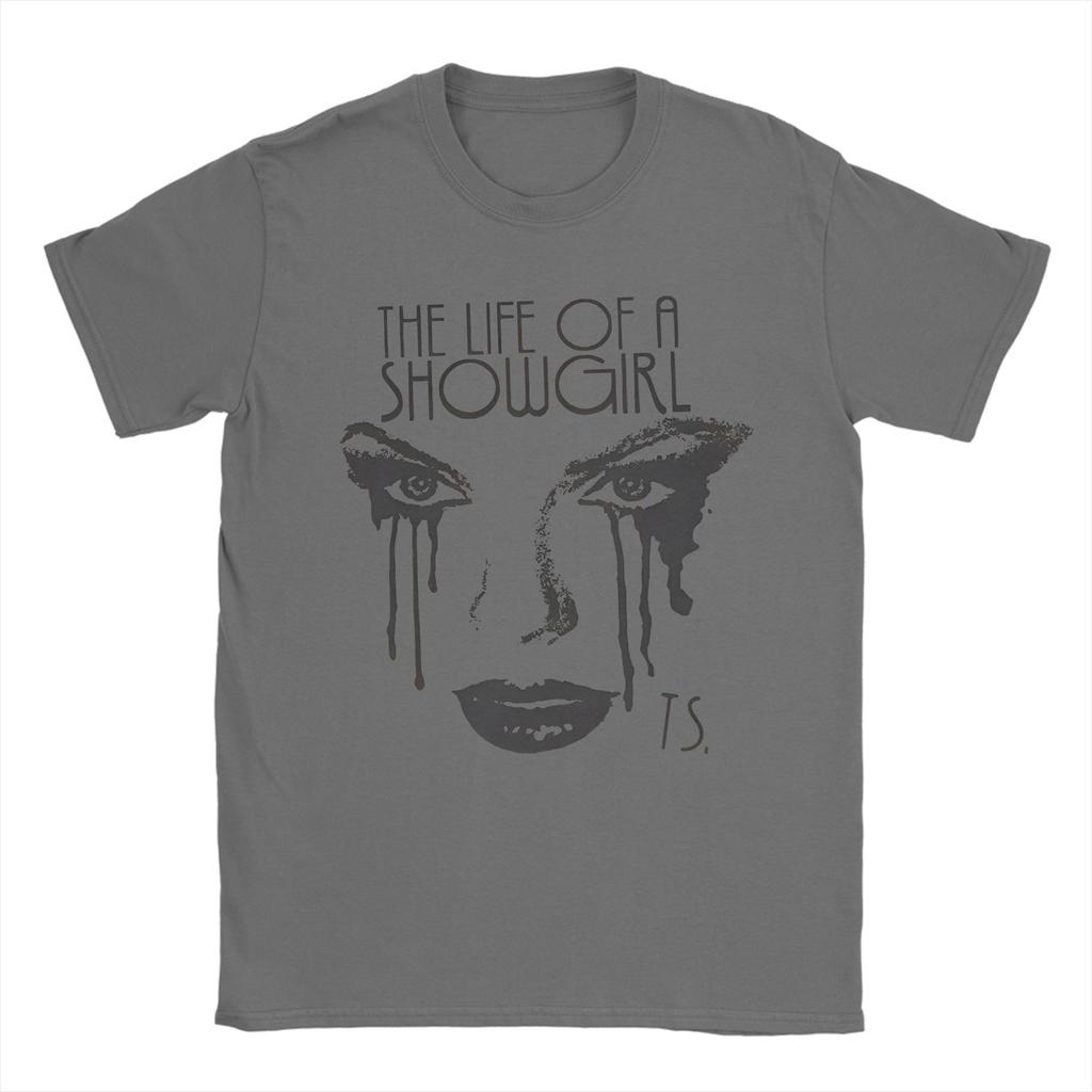 The Life Of A Showgirl  T Shirts Men Women's Pure Cotton Funny T-Shirts Crew Neck Tees Short Sleeve Clothes Classic