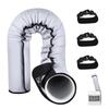 Manguito Aislante para Manguera de Ventilación de Aire Acondicionado Ahorrador de Energía Lavable Cubierta de Ventilación de Conducto de Aire Acondicionado con Correas Ajustables