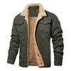 Männer Mantel Einfarbig Warm Halten Temperament Turndown Kragen Tasten Windjacke Mantel Männer Kleidung