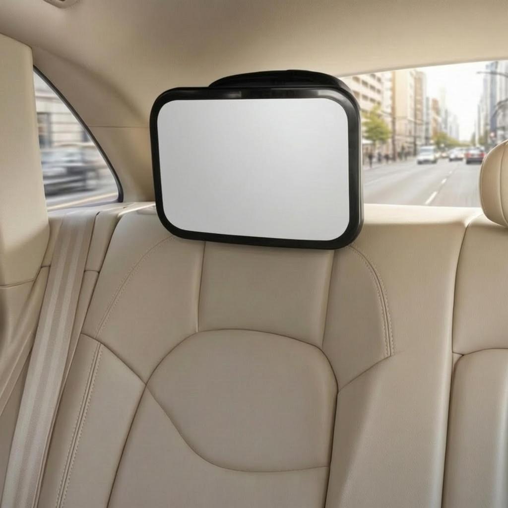 Backseat Baby Viewing Mirror No Tools Required Headrest-Mounted