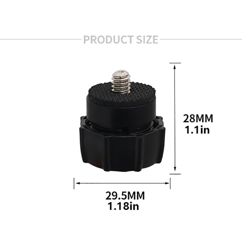 1/4 Screw To 17Mm Ball Head Mount Interface Plastic Joint Adapter For Phone Camera Car Mounting Tripods Monitors Gps Bracket