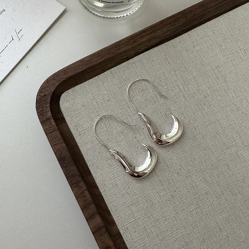 925 Sterling Silver Earrings For Women Trendy Simple Clip Shape Earring Jewelry Prevent Allergy Party Christmas Accessories