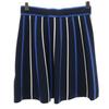J.LINDEBERG Striped Pattern Knit Mini Skirt XS Navy Women Used