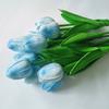 1pcs Bouquet Silicone Artificial Tulip Wedding Home Decoration Bouquet with Stems for Home Wedding Decoration
