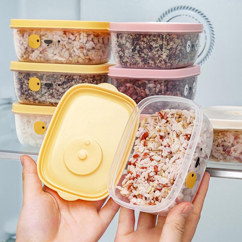 1Pc Food Storage Container Freezer Food Storage Boxes Refrigerator Rice Food Fruit Preservation Keep Fresh Box Microwaveable