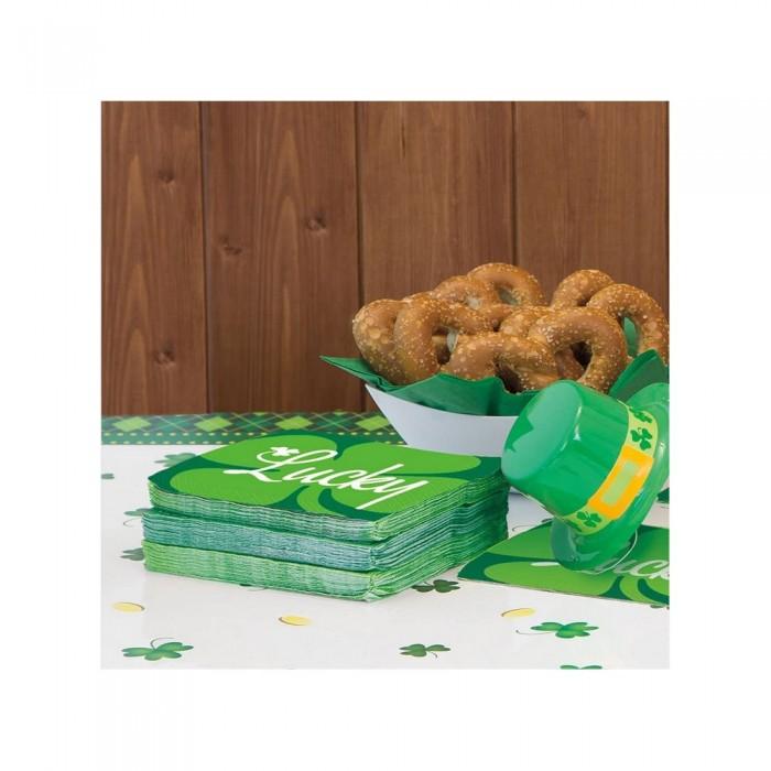 Unique Party Lucky Clover St Patricks Day Napkins (Pack of 16)