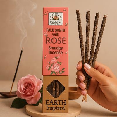 6x Rose Smudge Incense Sticks Pack of 9