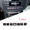 Autocollant Garniture Boutons de Fonctionnalité Climatisation Console de Voiture Pour Mercedes Benz GLA X156 CLA C117 Classe A B W176 W246 2013-2017