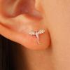 Elegant Dragon Shape Studs Earrings Fashion Earring Delicate Ear Jewelry Ears Studs Copper Texture for Daily and Party