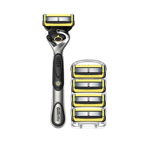 Gillette ProShield Yellow Power Handle 1 Pack + 5 Blades