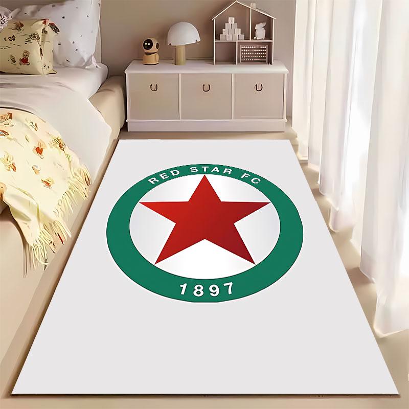 Red Star FC Logo Carpet Suitable As a Non-slip Mat for the Living Room or Bedroom Sofa