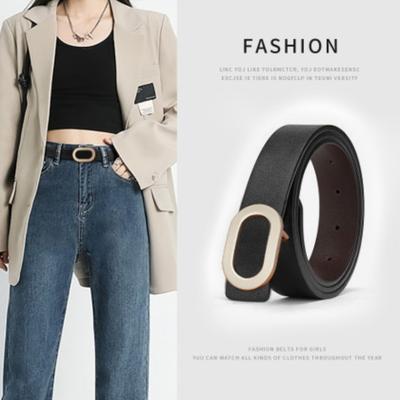 Ceinture pour femmes Nouvelle ceinture fine à boucle lisse à la mode Ceinture polyvalente décorative pour jupe et robe