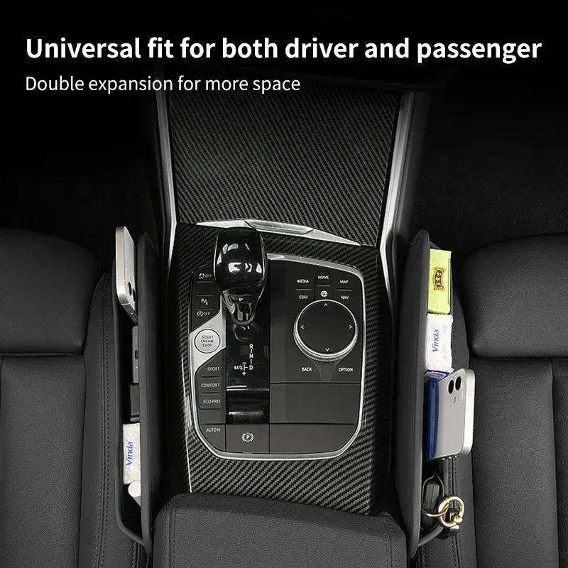 -Car Seam Storage Box Crevice Organizer Bag Gap Filler For BMW X3 X5 X6 M5 M3 E46 E90 E60 F10 E39 F30 E36 G30 E87 E70 E91 E30 G2
