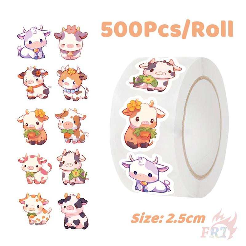 500Pcs/Roll Q Calf Kids Rewards Stickers - DIY Scrapbooks Album Decor Sealing Label Decals