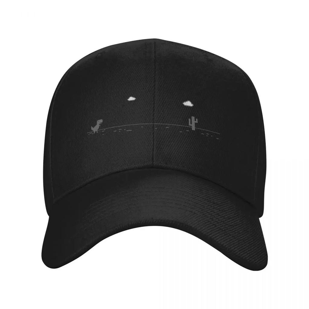 Dino Runner Google Dinosaur Fun Game Baseball Cap custom caps Golf Hat fishing caps Unisex Brand Unisex cap Golf Unisex Womens